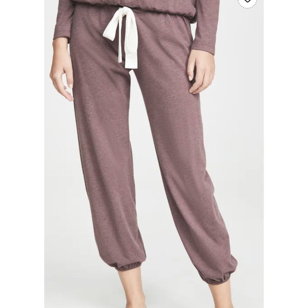 Eberjey Heather Lounge Pants Slouchy size M sleepwear cuffed - Picture 4 of 5